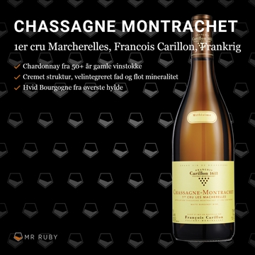 2020 Chassagne-Montrachet 1. cru Les Macherelles, Francois Carillon, Bourgogne, Frankrig